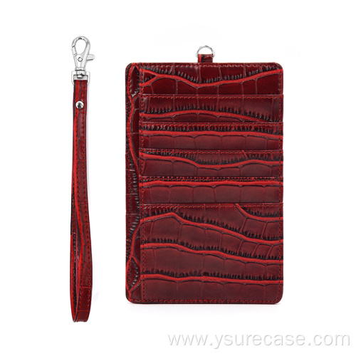 Ysure leather jersey back clip credit card holder